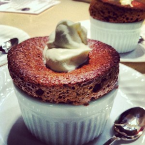 chocolate souffle