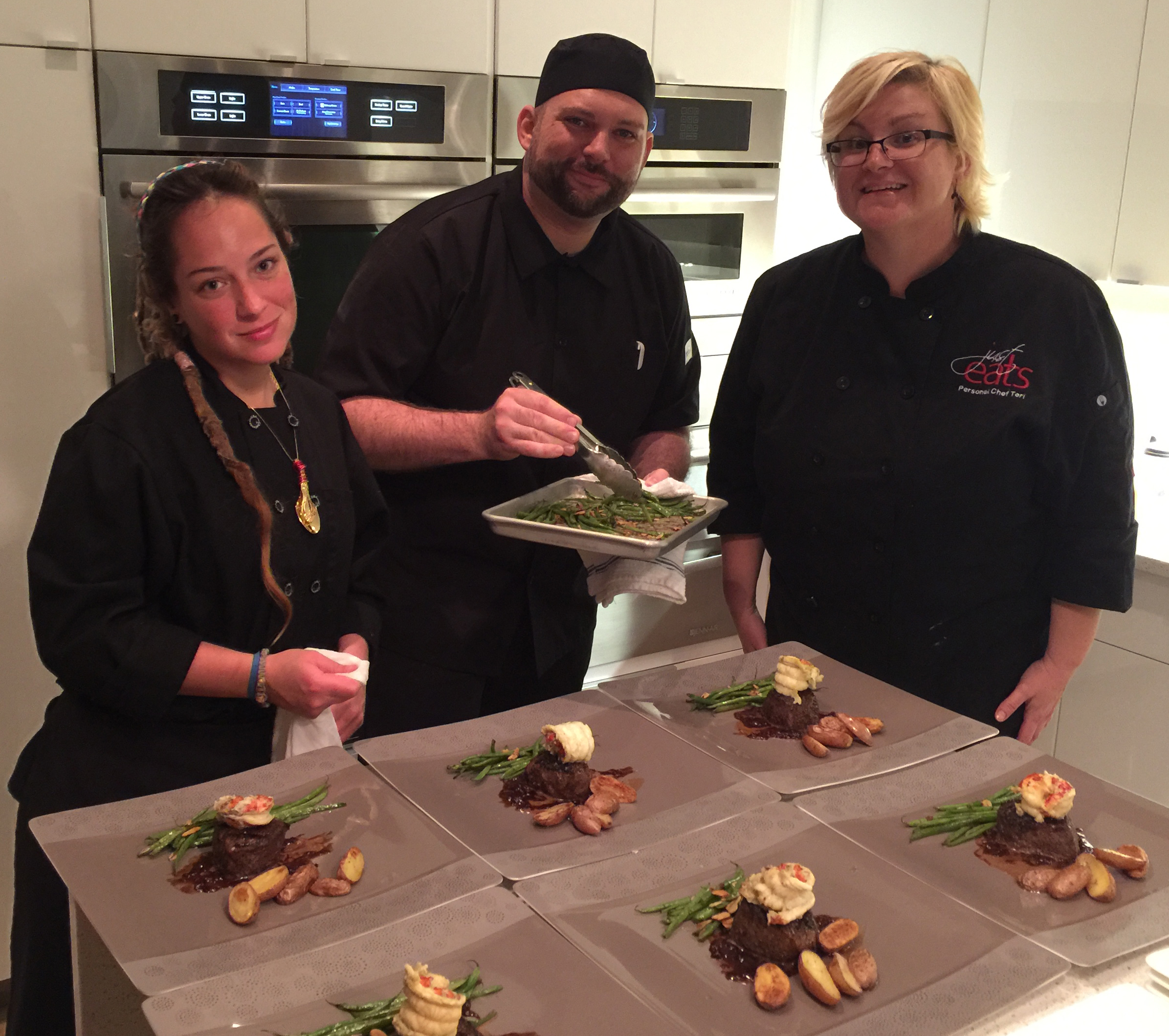 Chefs Noelle, Drew and Teri